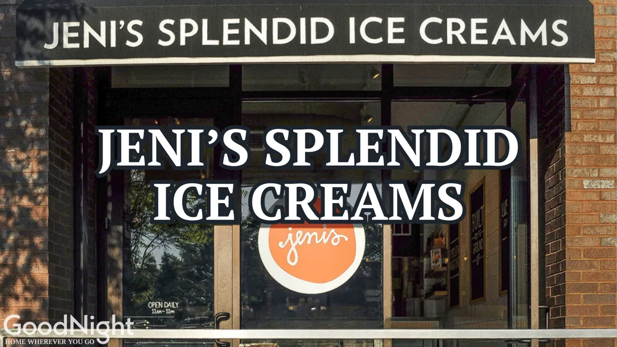 A cheerful exterior of an ice cream shop with bright signage and window displays, creating a fun and casual spot for families to socialize and treat themselves.